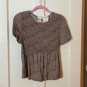 Smocked & flowy leopard print top from Marshall’s